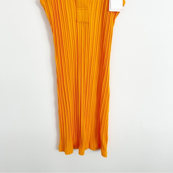 NEW Helmut Lang Polo Sleeveless Mini Dress in Apricot Size Medium (M) - Picture 5 of 11